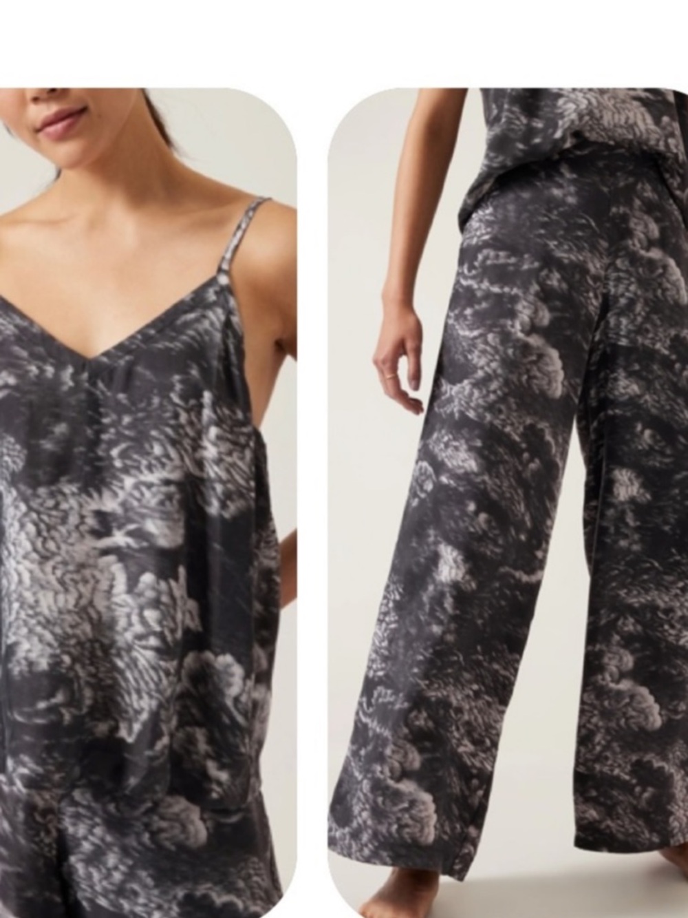 Athleta} Calm Cool Cami & Matching Pants Pajama Set with Cupro - Women’s L